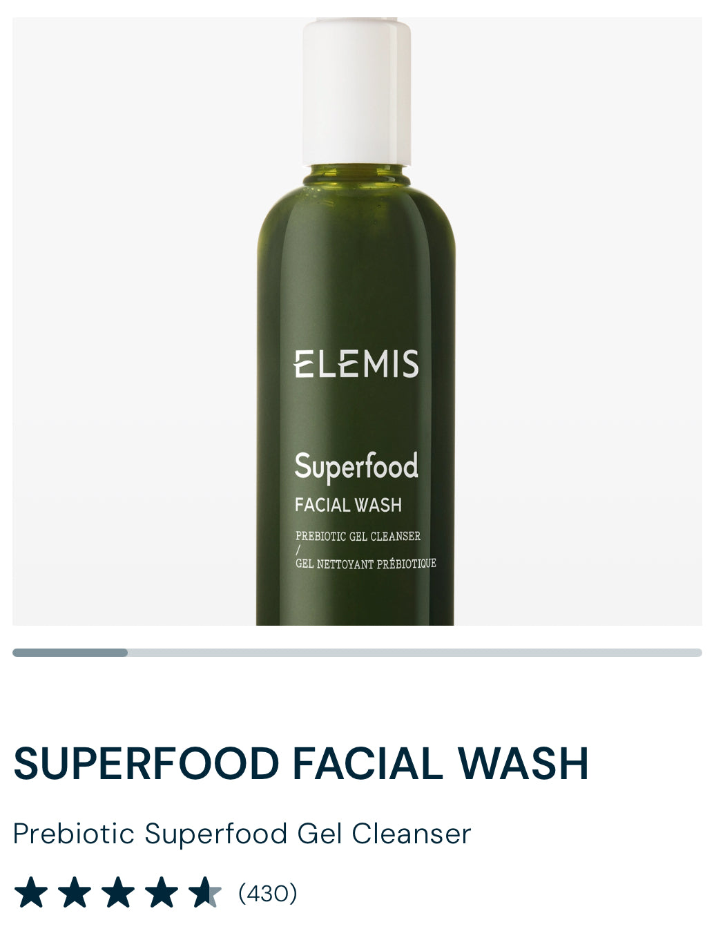 Elemis superfood Facial Wash