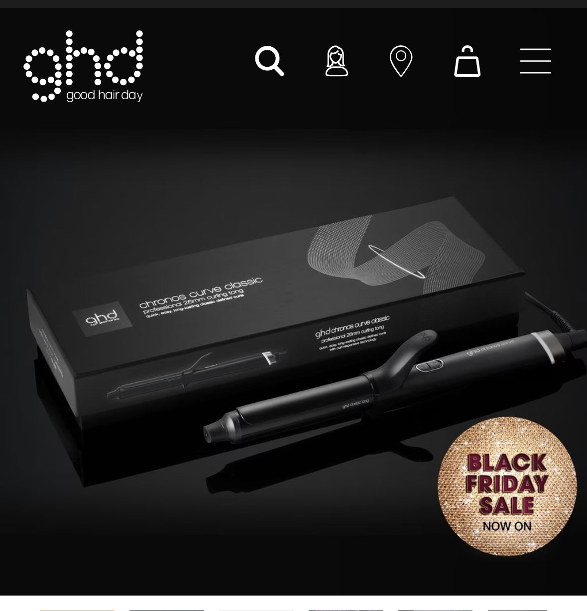 GHD curve tong classic curl