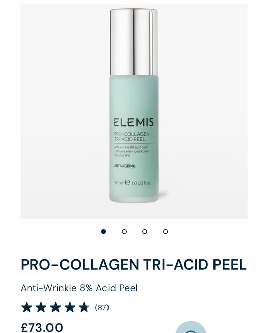 Elemis Pro-Collagen Tri Acid Peel 30ml
