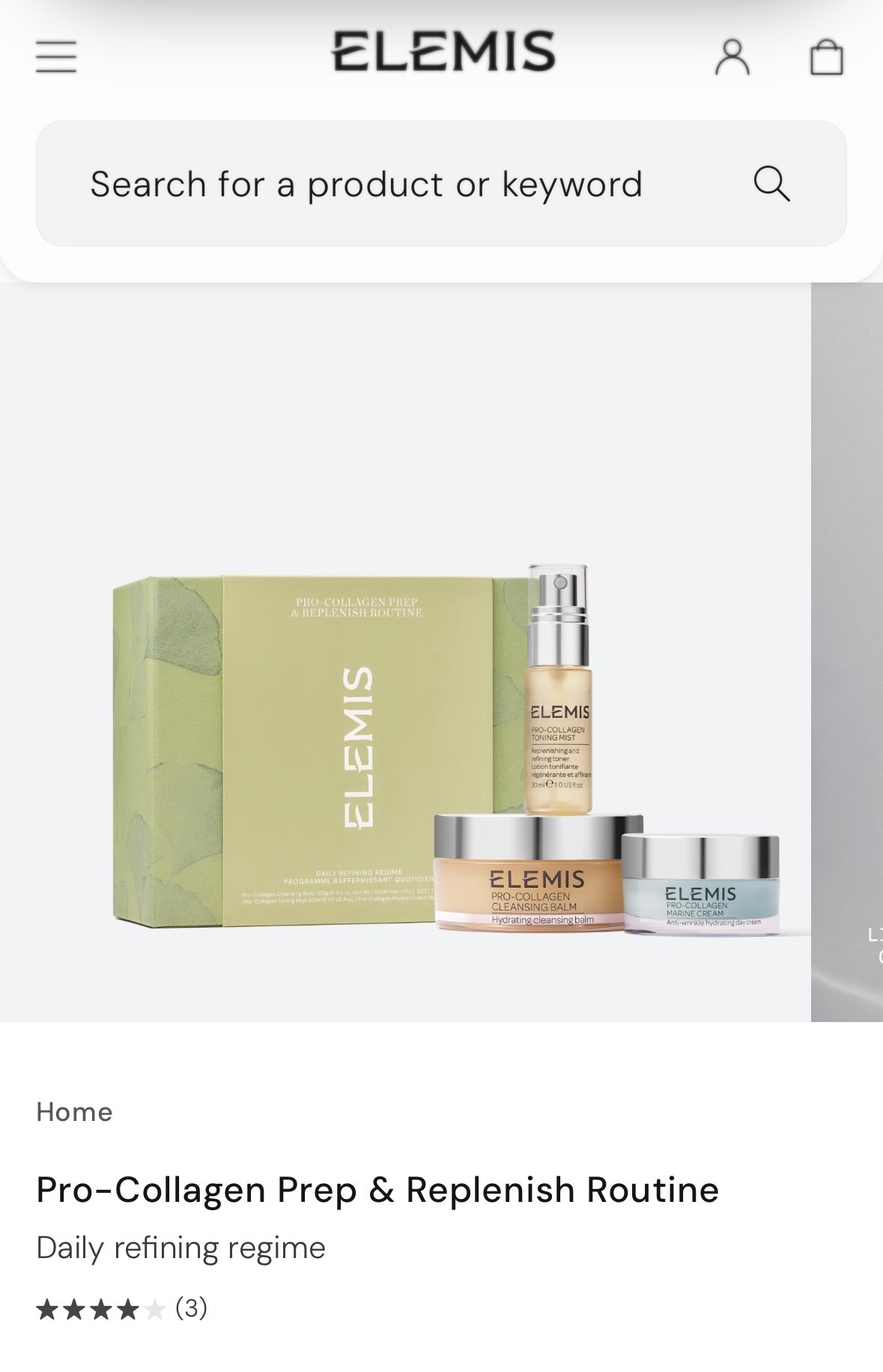 Elemis prep & Replenish