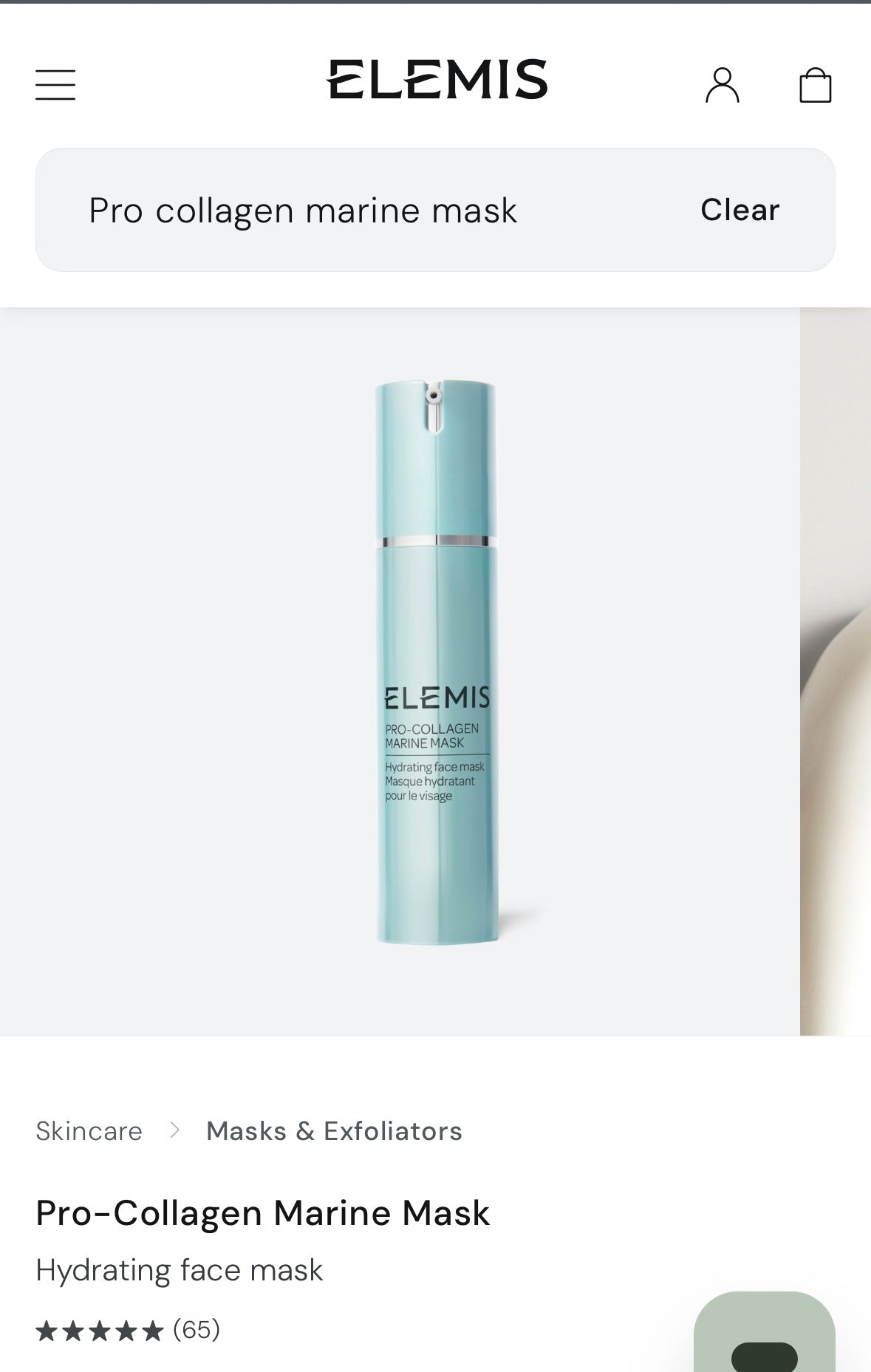 Elemis Pro collagen Marine Mask