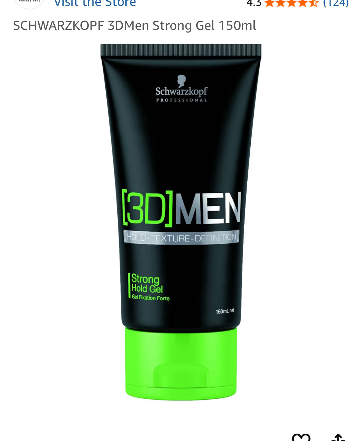 3D Men Strong hold Gel