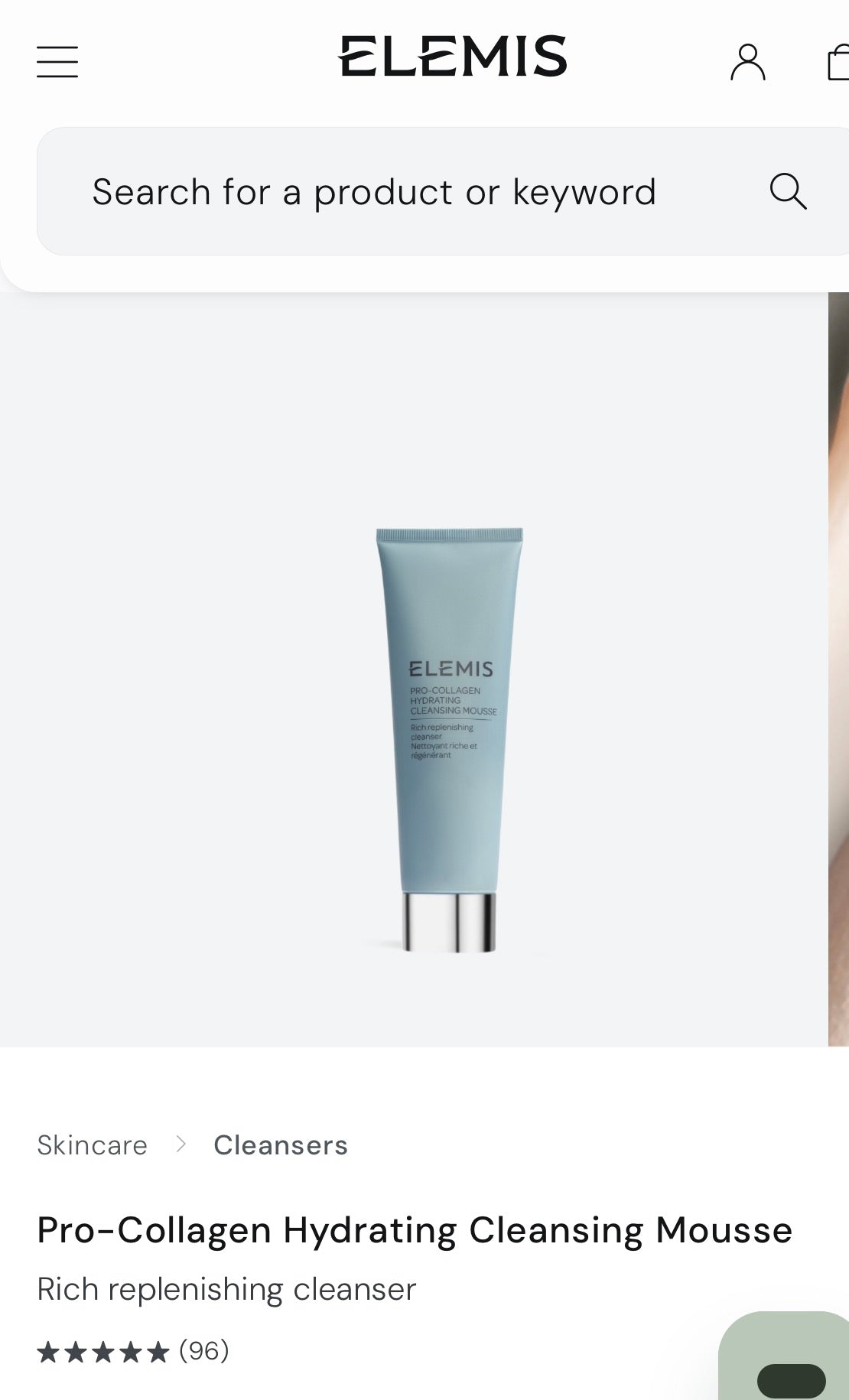 Elemis Hydrating Cleansing Mousse